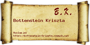 Bottenstein Kriszta névjegykártya