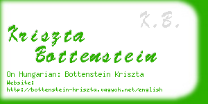 kriszta bottenstein business card